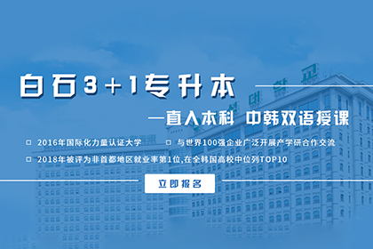 上海韩腾教育韩国白石大学3+1专升本项目招生简章图片