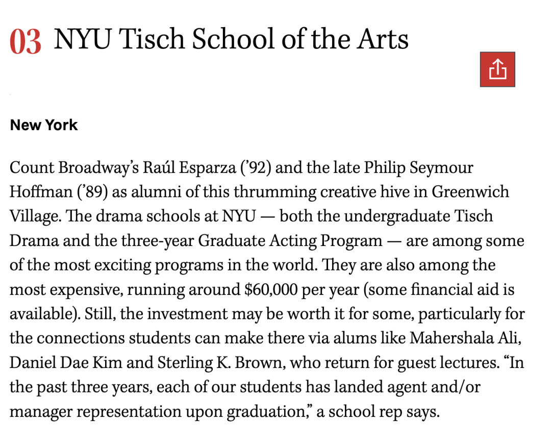 LOKA国际艺术教育推荐 | NYU Tisch本科艺术专业