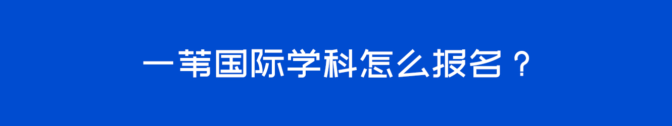 一苇国际学科怎么报名？