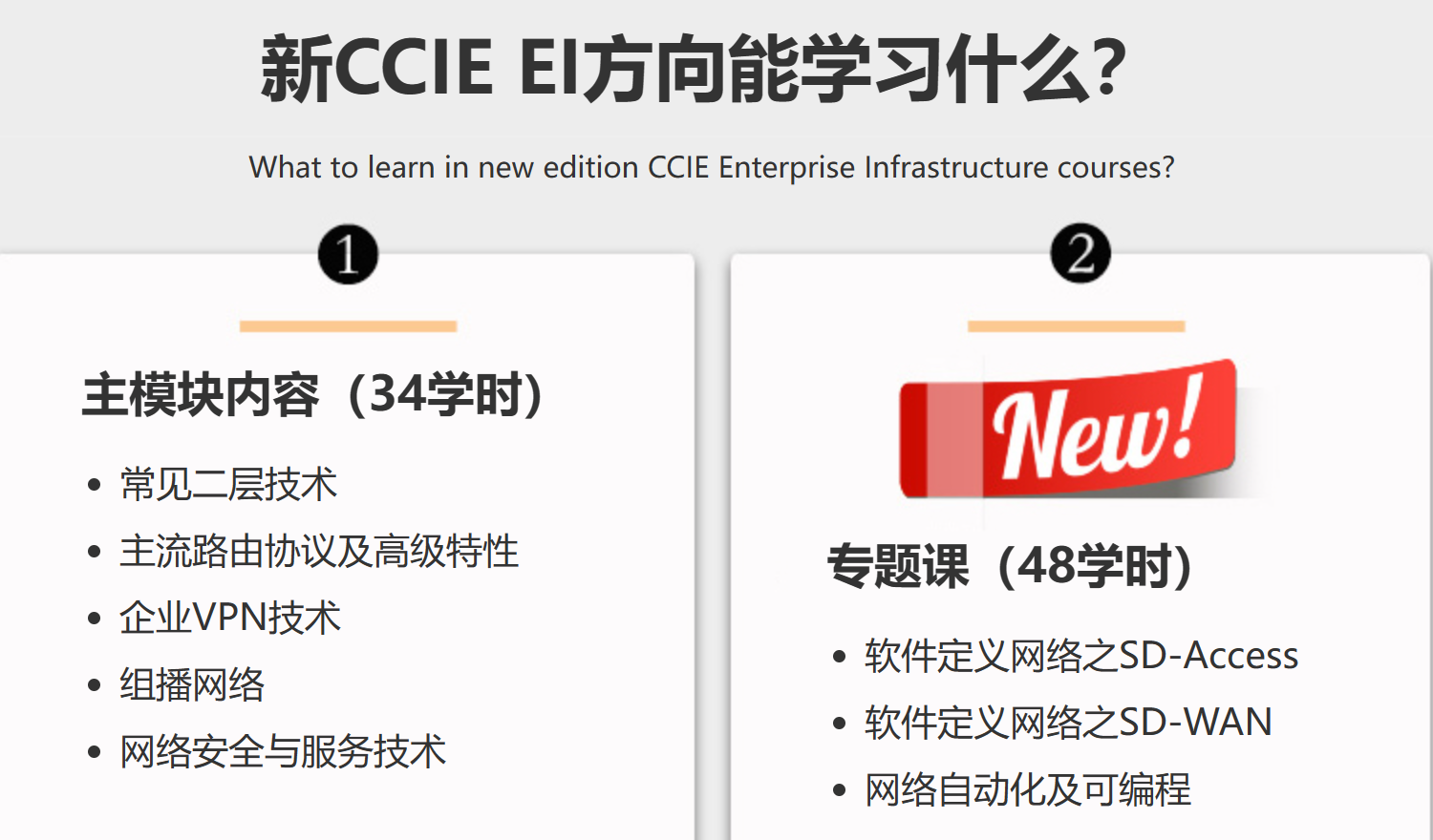 新版CCIE EI 专家0基础直通班