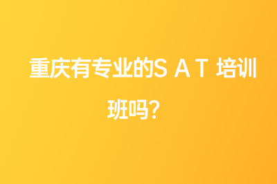 重庆有专业的SAT培训班吗？