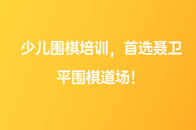 少兒圍棋培訓，首選聶衛(wèi)平圍棋道場！