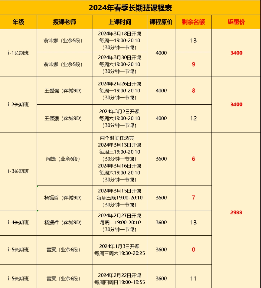 爱棋道围棋课怎么收费？