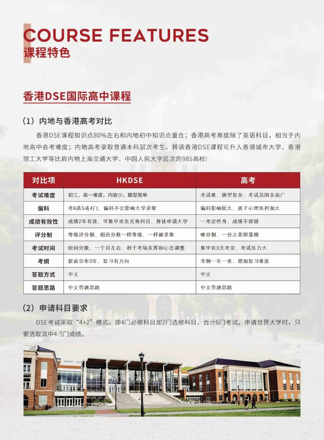 素尼书院香港DSE国际高中课程