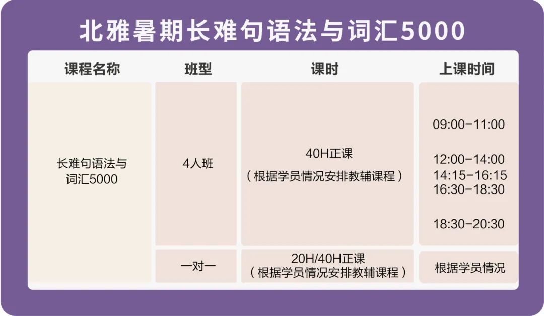 快来锁定！北雅2024暑期课程火热报名！