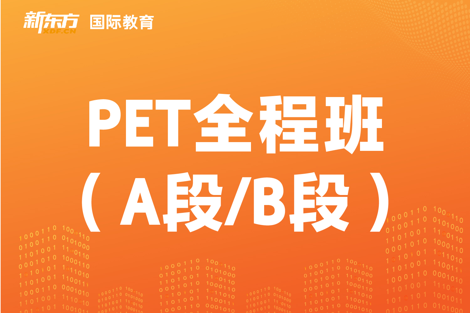 东莞新东方PET全程班（A段/B段）