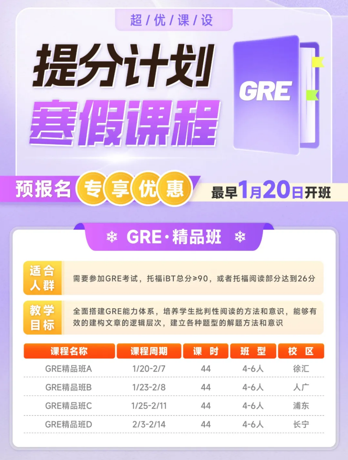 寒假備考GRE，就選瀾大教育！