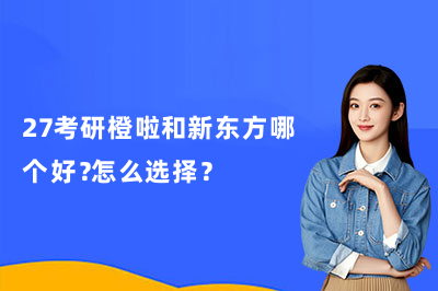 27考研橙啦和新东方哪个好?怎么选择?