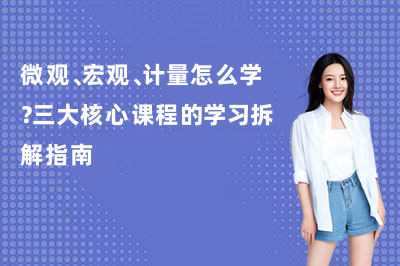微观、宏观、计量怎么学？三大核心课程的学习拆解指南
