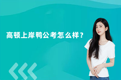高顿上岸鸭公考怎么样？