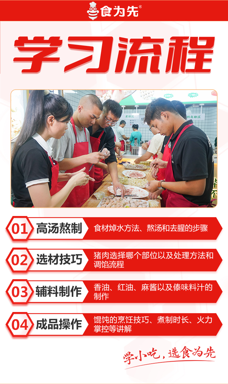 深圳食为先傣味馄饨培训