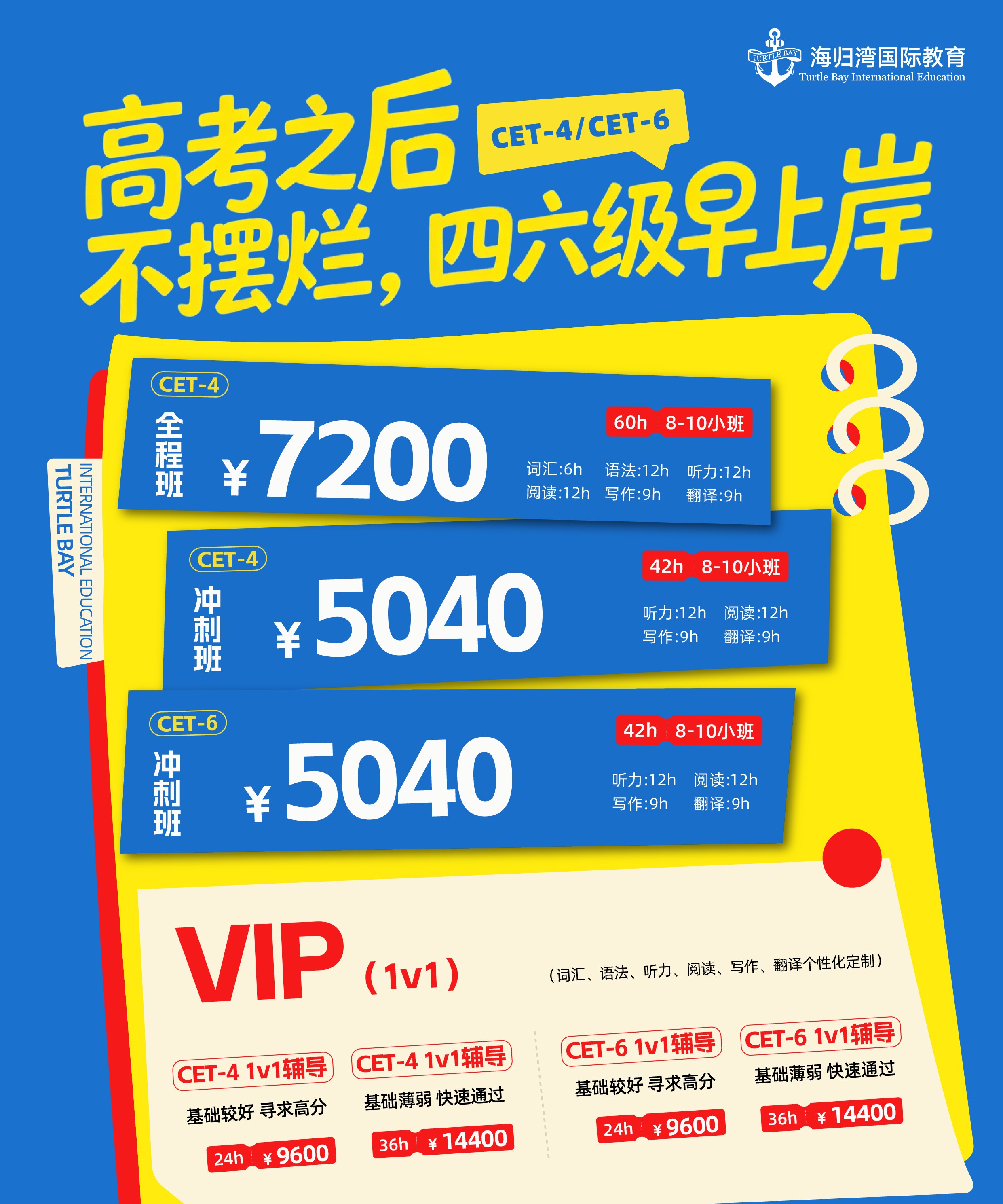 天津海归湾英语四六级培训机构怎么收费？看完这篇不迷路！