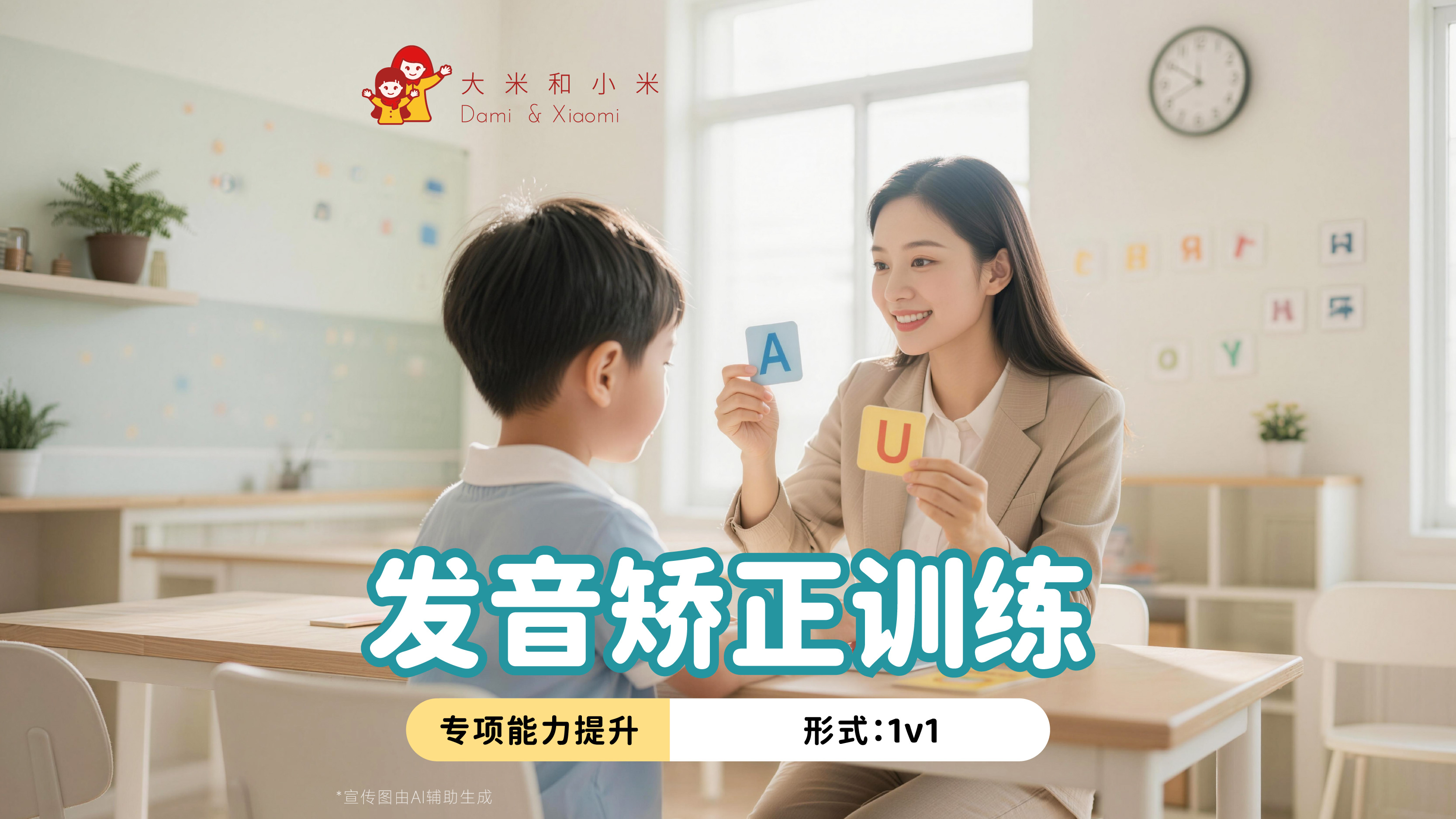 大米和小米儿童康复中心大米和小米发音矫正训练专项课程图片