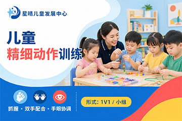 星晴儿童发展中心儿童精细动作训练课程图片
