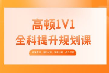 高顿1对1分学段全科提升规划