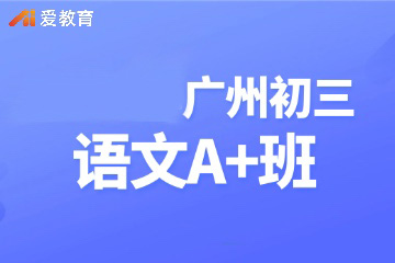 广州爱教育广州初三语文A+班图片