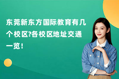 东莞新东方国际教育有几个校区？各校区地址交通一览！