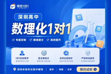 深圳高中数理化1对1课程