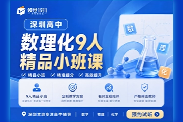深圳高中数理化9人精品小班课